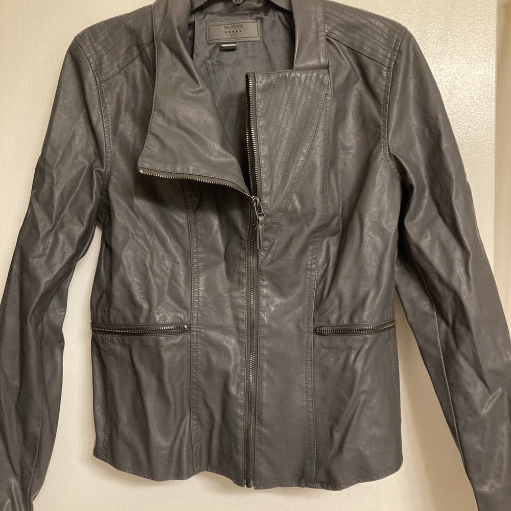 BLANKNYC Vtg  Leather Jacket. Onyx Black. Size Large